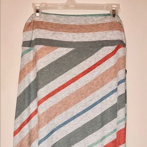 Multi-color Striped Maxi Skirt NWT